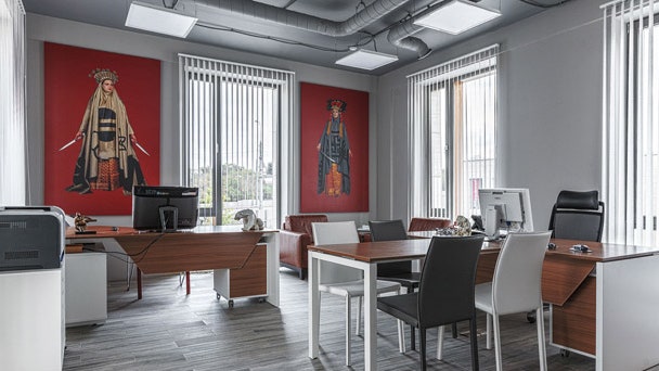 Офис коллекционера в Москве минималистичный дизайн от студии ID project | Admagazine