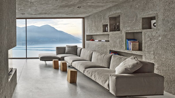 Бетонный дом в Швейцарии 190 м²
