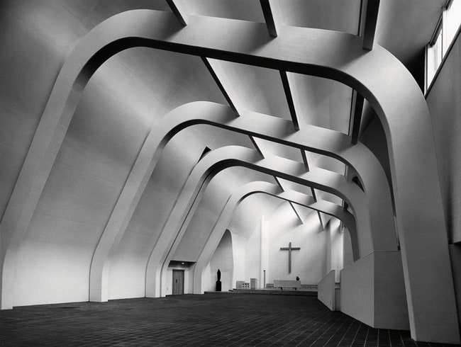 Церковь в РиоладиВергато Италия 1978 год архитектор Алвар Аалто.