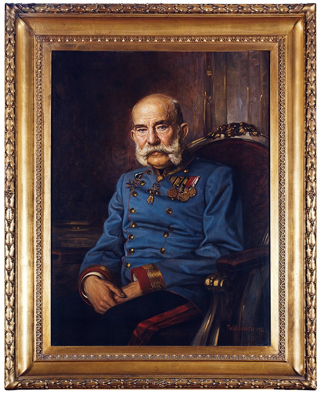 Император Франц Иосиф в возрасте 85 лет Heinrich Waßmuth 1915.