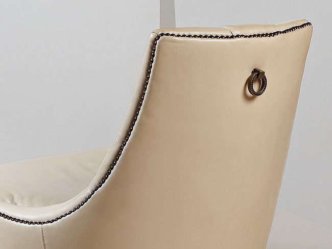 Кресло Salon Lounge коллекция Томаса Физанта клен кожа медь.
