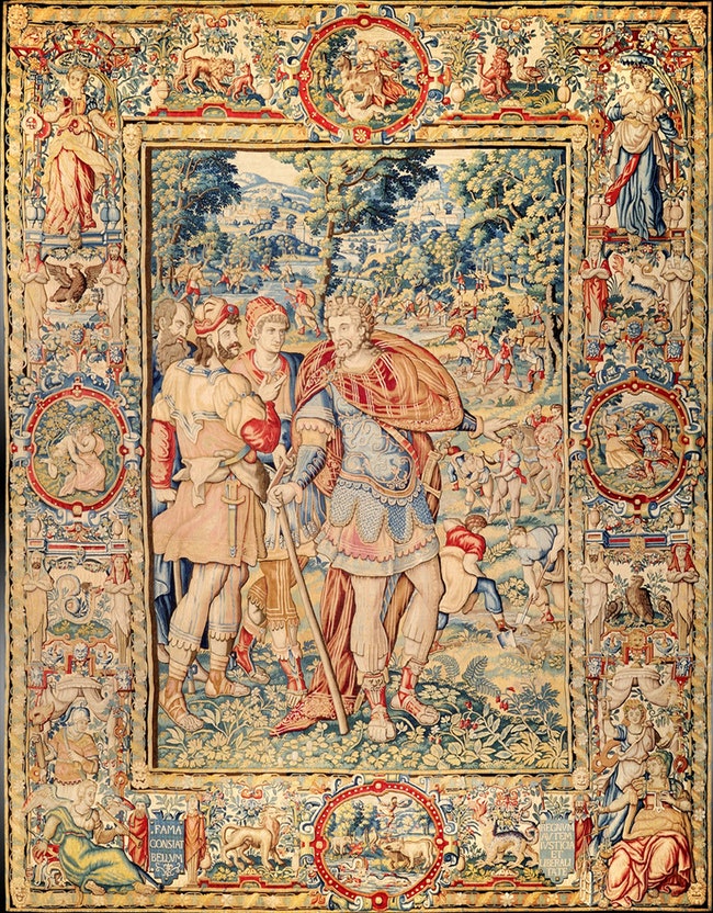 Антикварный гобелен «История Кира Великого» 1575 г.