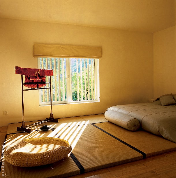 Одна из шести спален виллы “Бамбуковая стена”.