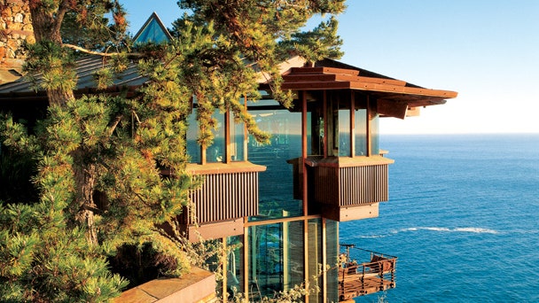 Дом на скале в БигСур в Калифорнии работа дизайнера Марка Буна
