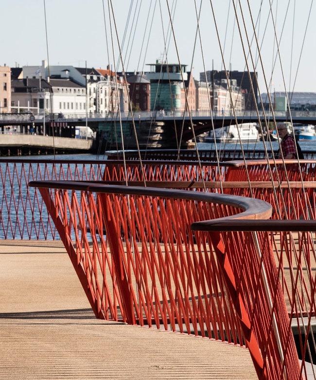 Мост с мачтами в Копенгагене