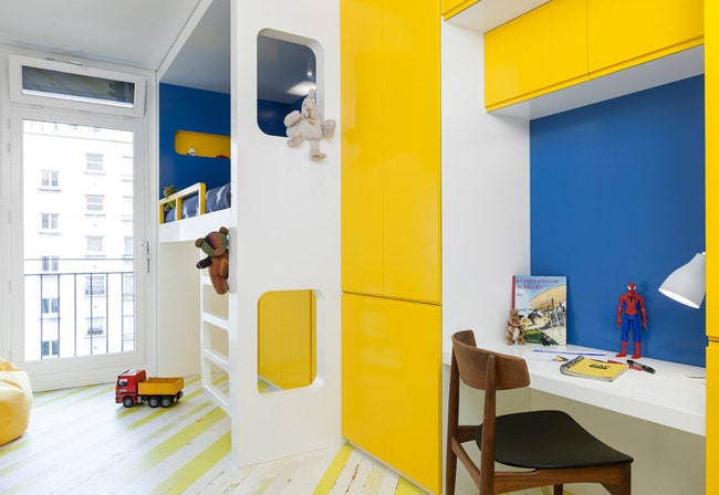 Квартира для отцаодиночки в Париже 73 м²