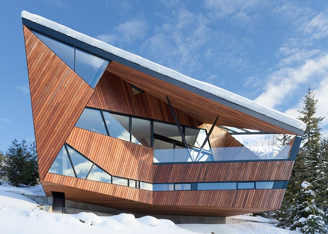 Кристаллическое шале в Канаде на склоне горнолыжного курорта | Admagazine