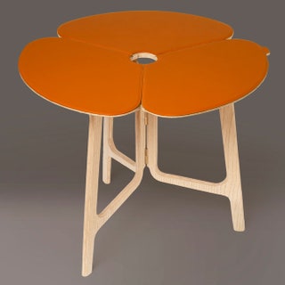 Складной столик The Concertina Table коллекция Objets Nomades дизайн Raw Edges Louis Vuitton.