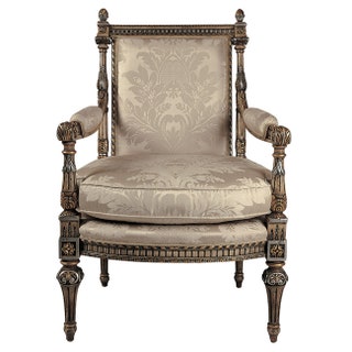 Кресло орех позолота шелк Francesco Molon.