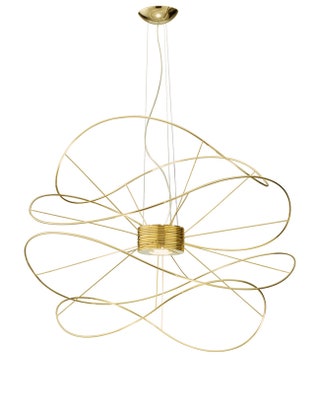 Светильник Hoops из позолоченного металла по дизайну Джованни Барбато для Axo Light.