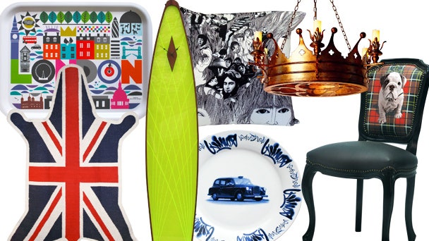 Мебель предметы интерьера и аксессуары с образами и символами Англии | Admagazine