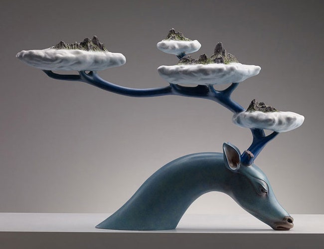 Скульптуры сюрреалистических животных «Мечты» Вана Жуйлиня | Admagazine