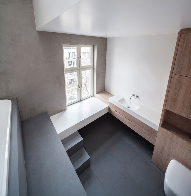 Двухуровневые апартаменты в Осло фото интерьеров от бюро Haptic Architects | Admagazine