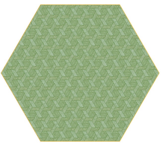 Ковер Hexagon Carpet Green дизайн Studio Job Moooi Carpets