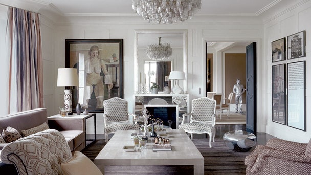 Квартира в Париже по дизайну ЖанЛуи Денио фото интерьеров | Admagazine
