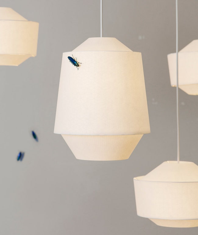 Неоновые светильники Loena Lantern из бумаги от дизайнеров Ontwerpduo | Admagazine