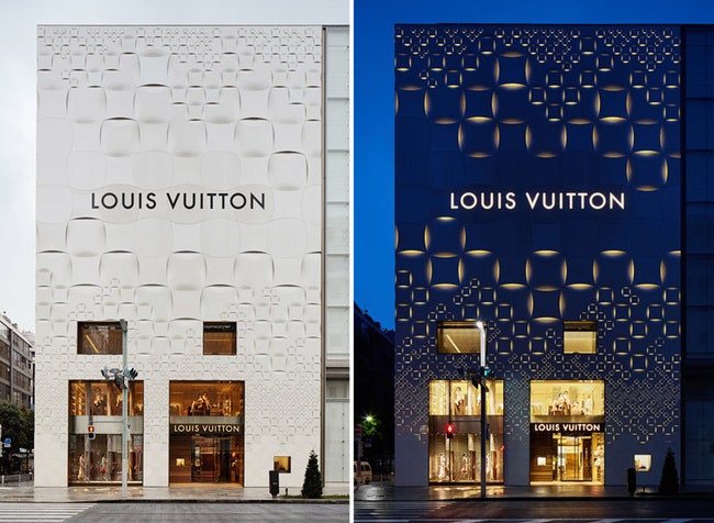 Новый фасад Louis Vuitton Matsuya Ginza в Токио  версия знаменитого принта | ADMagazine