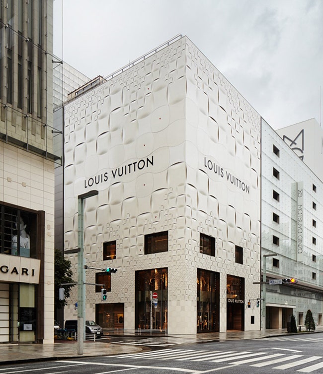 Новый фасад Louis Vuitton Matsuya Ginza в Токио  версия знаменитого принта | ADMagazine