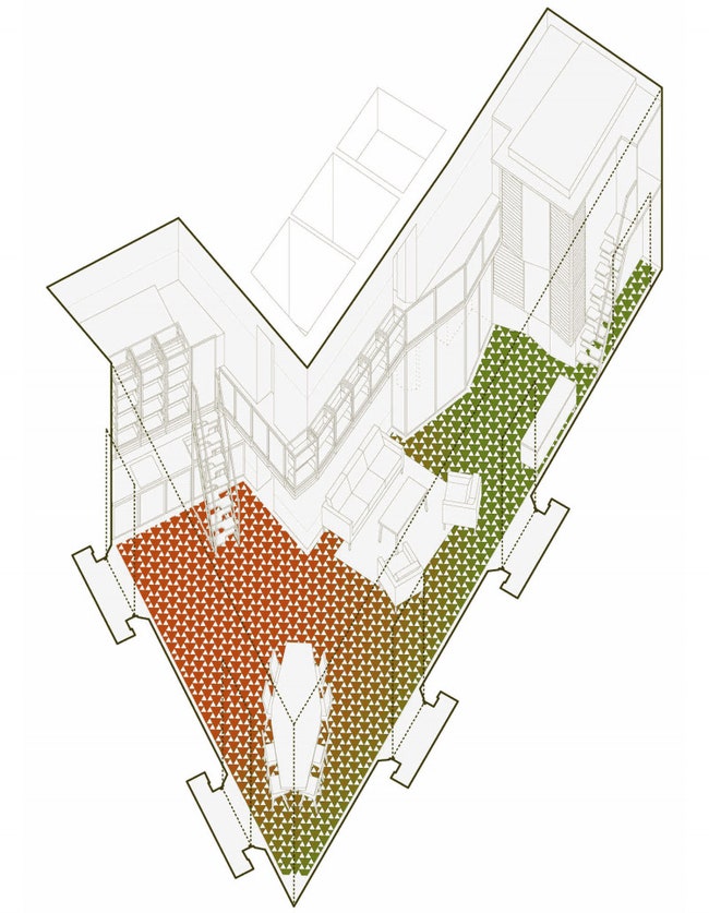 Апартаменты в треугольном здании в Барселоне работа архитектора Дэвида Кона | Admagazine