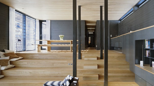 Шале в Хемседале в Норвегии дом архитекторов Кристофера Адамса и Генриетты Сальвесен