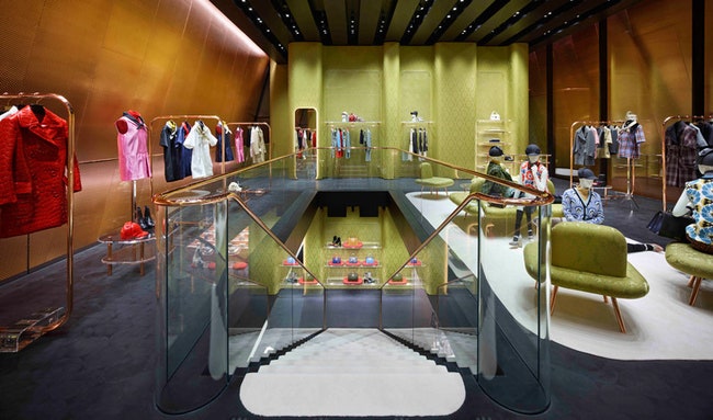 Флагманский бутик Miu Miu в Токио по проекту Herzog  de Meuron фото интерьеров | Admagazine