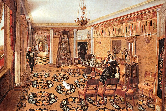 Типичная русская гостиная неформальна. Как и традиционная sitting room  она всегда была обычной жилой комнатой.