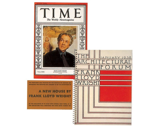 “Дом над водопадом” наделал много шума в американской прессе. В январе 1938 года журнал Time вышел с портретом Райта и...