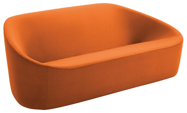 Оранжевый цвет в дизайне мебели плитки предметов интерьера на фото | Admagazine