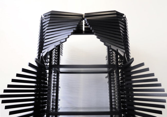 Шкаф Samurai из плоских реек от дизайнера Себастьяна Эрразуриса | Admagazine