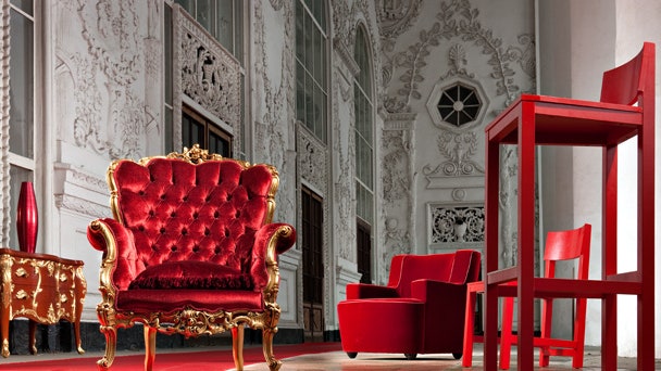 Красный цвет в интерьере мебель и аксессуары