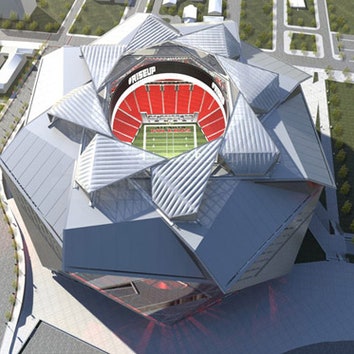 Стадион с раздвижной крышей в Атланте