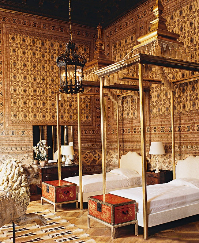 Спальня в палаццо Брандолини.