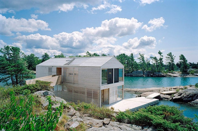 The Floating House плавучий дом в Канаде от бюро MOS Architects | Admagazine