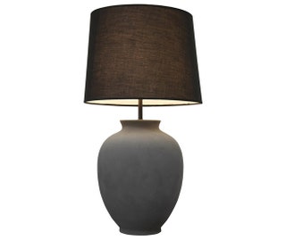 Настольная лампа Ceramic Lamp Black Shade Noir.