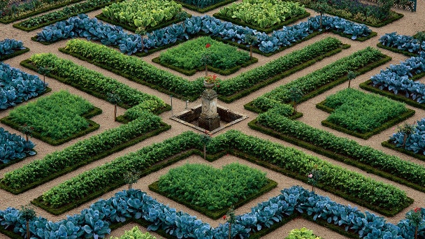 Садогород Jardin Potager в шато Вилландри сад фигур Jardin dOrnement и водоемов Jardin dEau