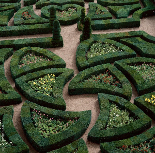 Садогород Jardin Potager в шато Вилландри сад фигур Jardin dOrnement и водоемов Jardin dEau