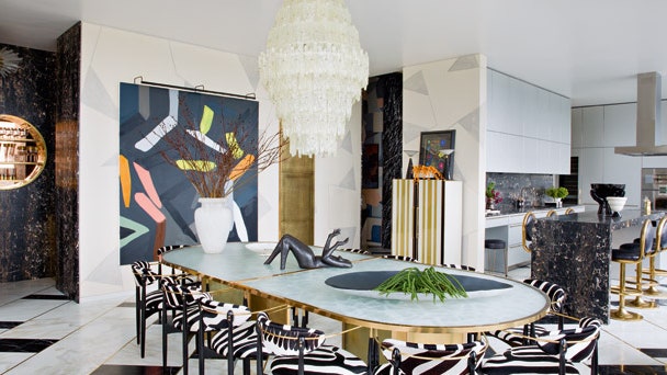 Квартира в высотке в Остине по дизайну Келли Уирстлер | Admagazine