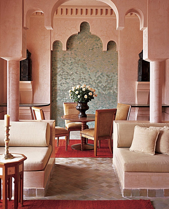 Гостиная частного дома в Марокко.