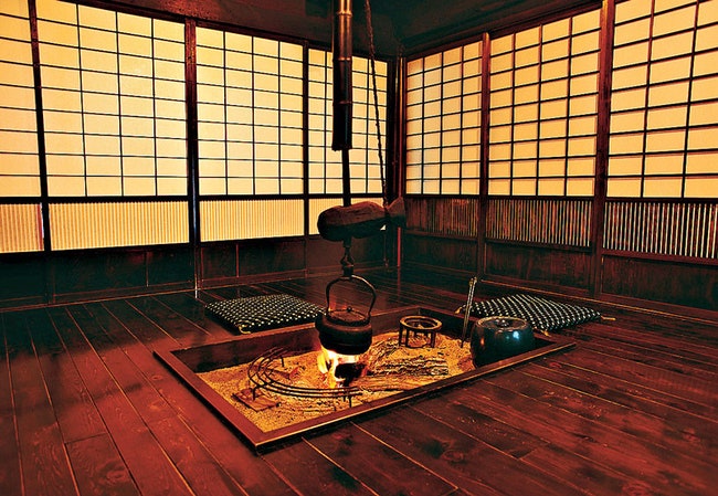 Комната традиционного японского дома Нагано Япония.