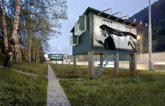 Дом из рекламных щитов The Gregory project в Словакии | Admagazine