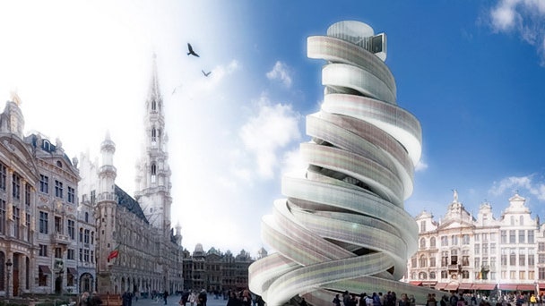 Проект Европейской спирали в Брюсселе от бюро MADEOFFICE | Admagazine