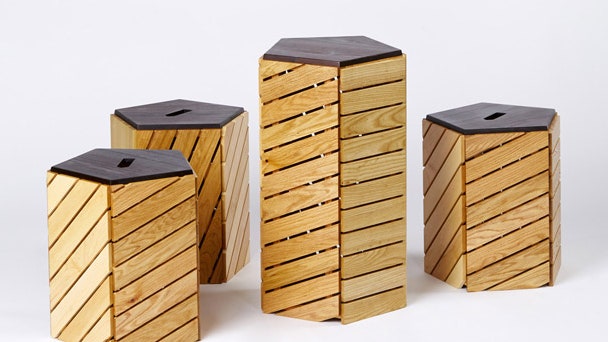 Коллекция мебели из пяти видов древесины