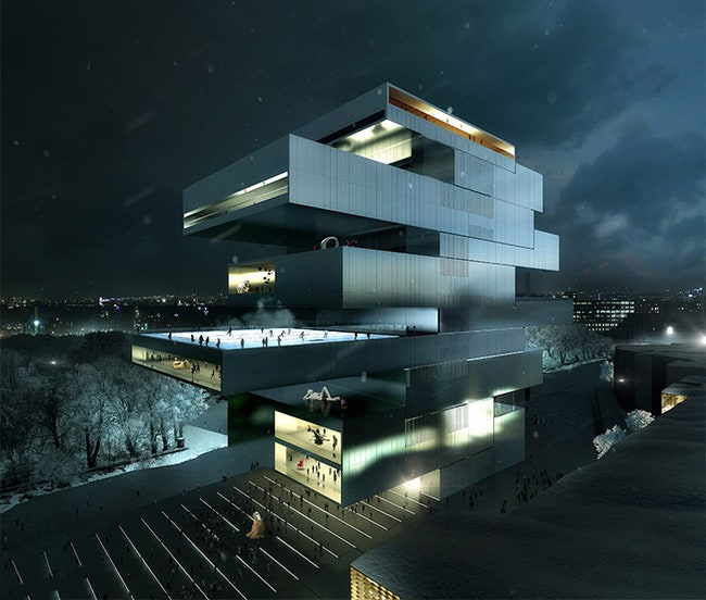 Проектпобедитель конкурса на новое здание музея современного искусства при ГЦСИ бюро Heneghan Peng Architects 2013