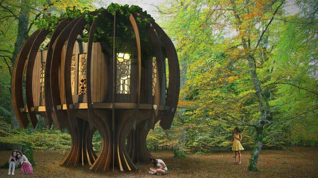 Сказочный домик на дереве для детского приюта