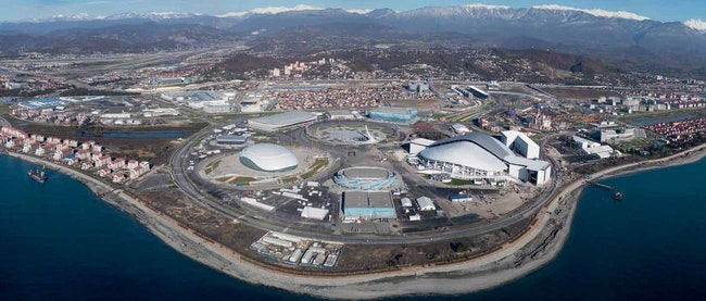 Олимпийский парк Сочи декабрь 2013.