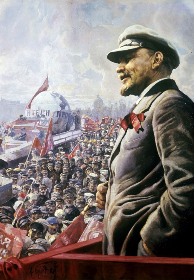 Исаак Бродский. “В. И. Ленин на трибуне 1 мая 1920 года” 1933