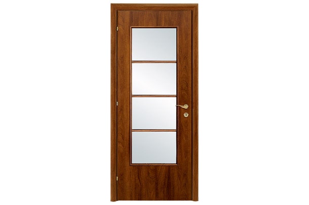 Межкомнатная дверь из коллекции Interio дерево стекло металл Lanfranco.