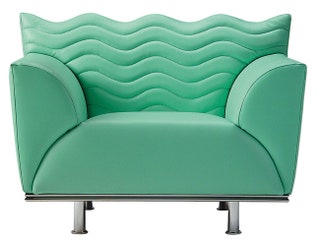 Кресло Ocean Drive из коллекции Miami Swing металл текстиль дизайнеры Алида Каппеллини и Джованни Ликери Formitalia.