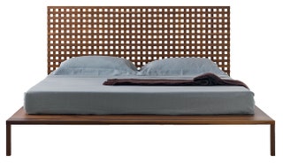Кровать Twine  орех дизайнер  Маттео Тун Horm.