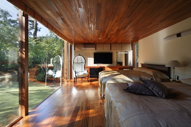 Гостевой дом в лесу по проекту японского архитектора Кейсуке Кавагути | Admagazine
